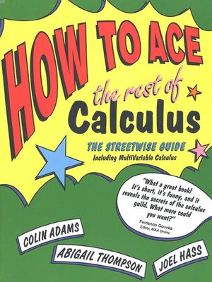 cover image of How to Ace the Rest of Calculus